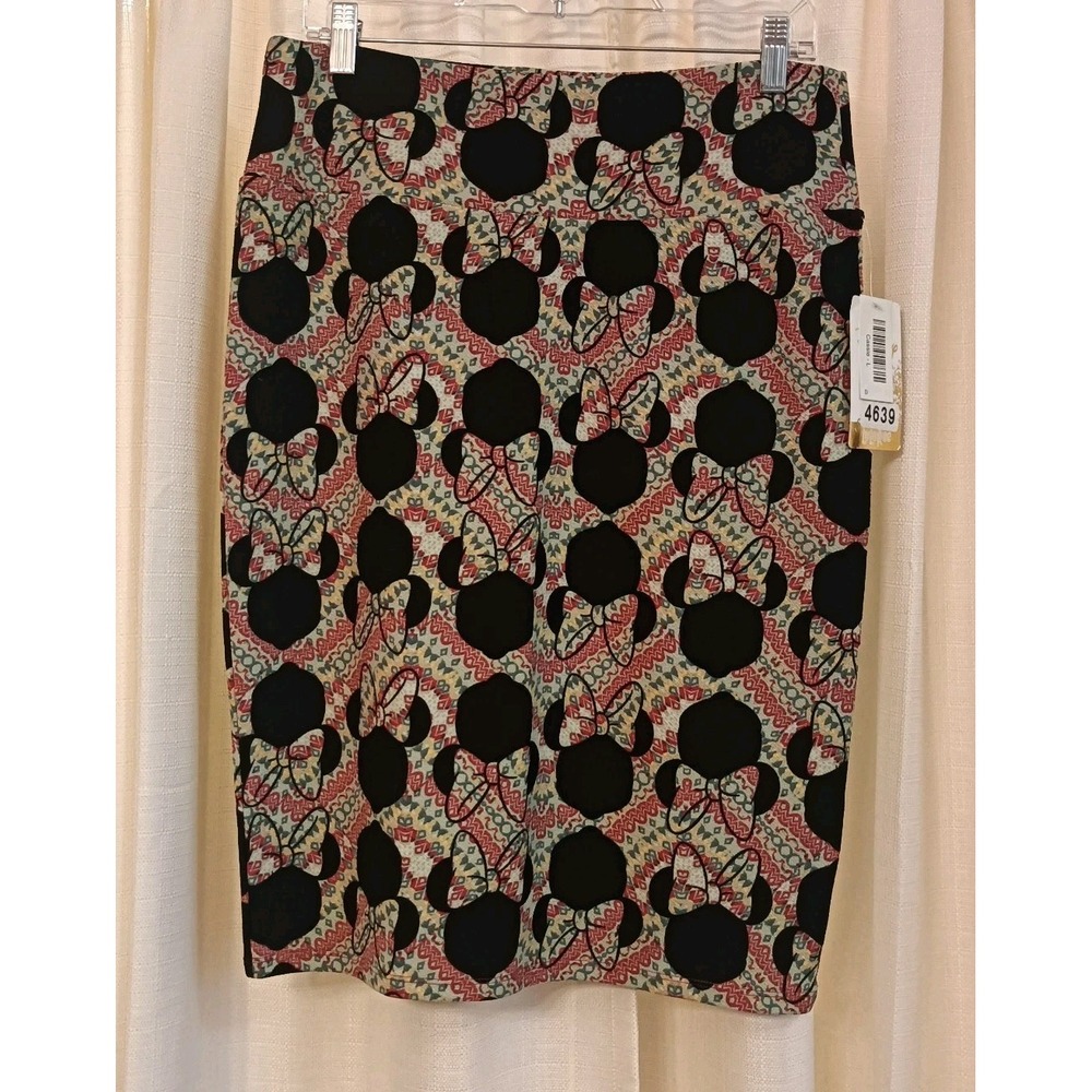 NWT LuLaRoe Disney Minnie Mouse Multicolor Skirt Size L